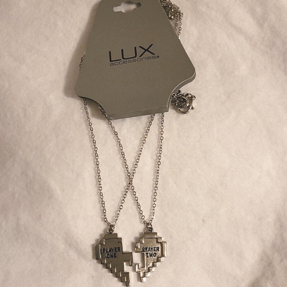 Player 1 and Player 2 necklaces